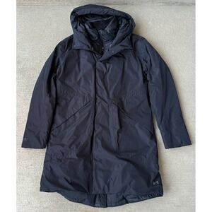 Under Armour Womens Unstoppable Down Parka Jacket Black Storm Proof Size XS